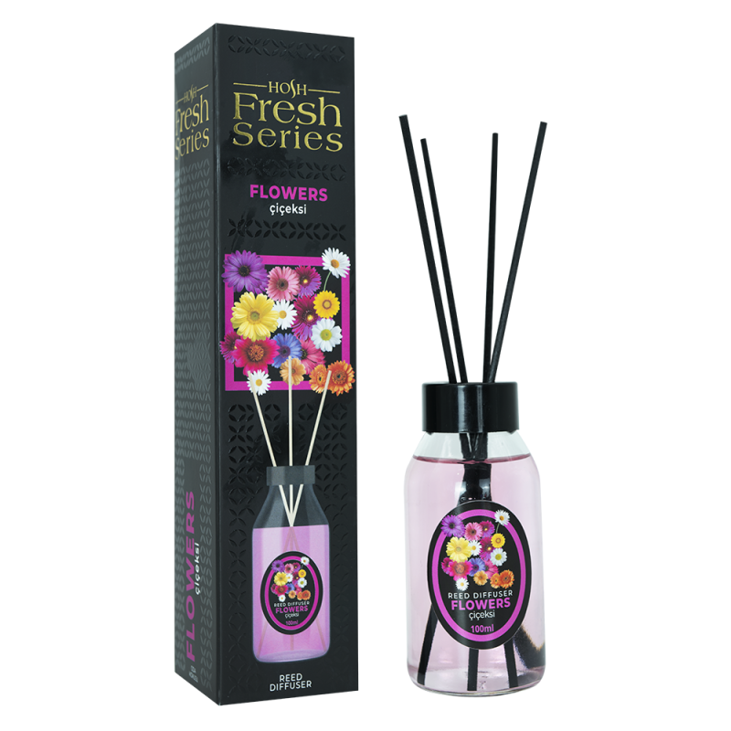 HOSH FRESH Flowers Reed Diffuser 100 ml (Çubuklu Oda Kokusu)