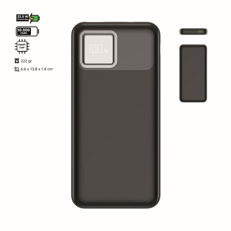 Powerbank 10.000 MAH 22,5W PD Hızlı Şarj 0220560